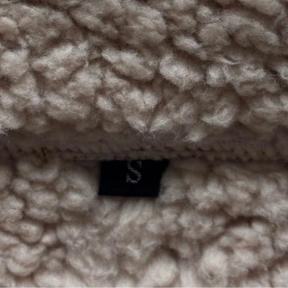 Men's Brown Faux Suede Sherpa Zippered Chore Jacket--NEW--S - Picture 13 of 15